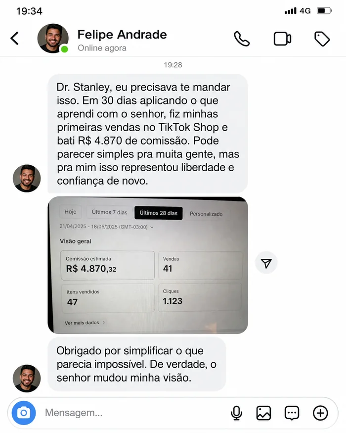 Depoimento real de afiliado do Método Stanley Afiliados 2