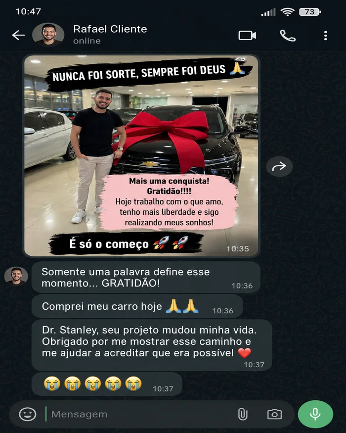Depoimento real de afiliado do Método Stanley Afiliados 14